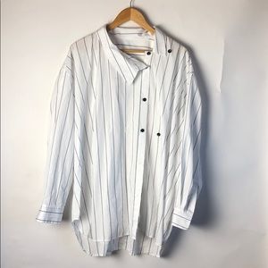 Asymmetric Button Down Shirt